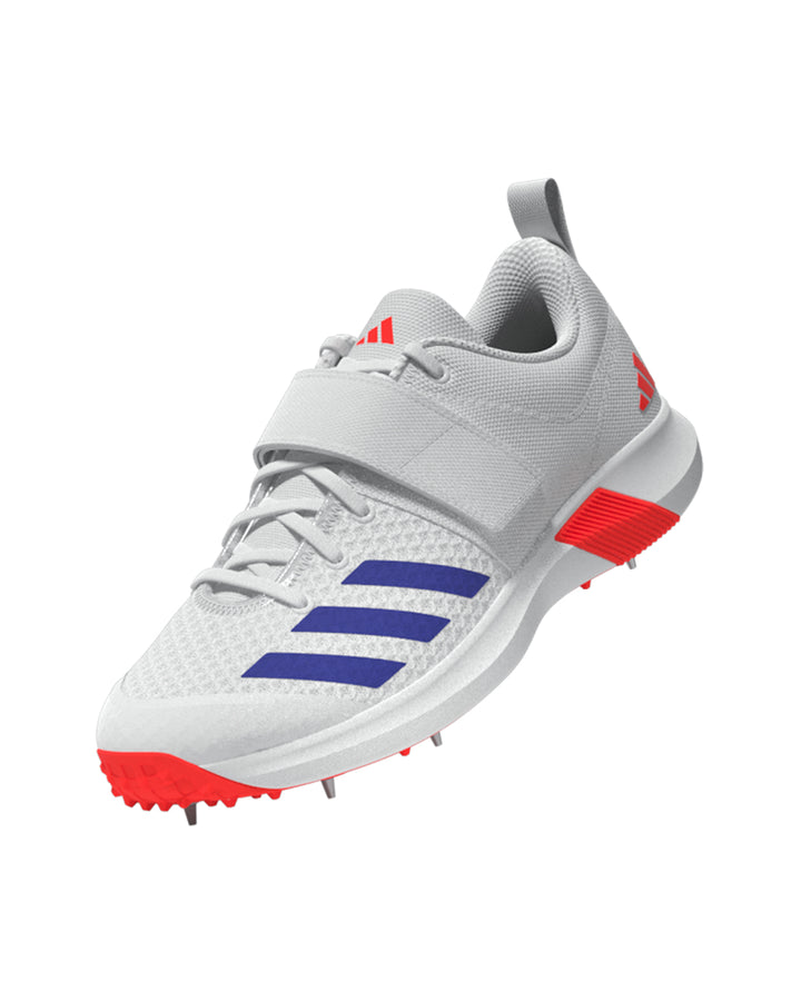 Adidas Adipower Vector Cricket Shoes - Steel Spikes - Blue/Orange