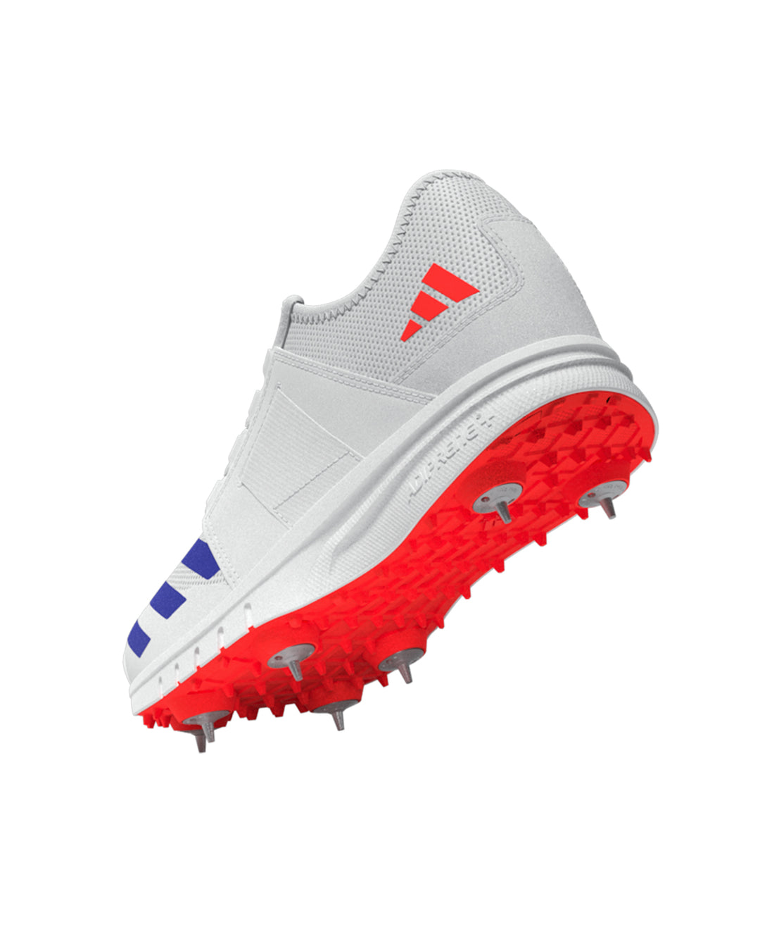 Adidas Howzat Junior Cricket Shoes - Steel Spikes - Blue/Orange