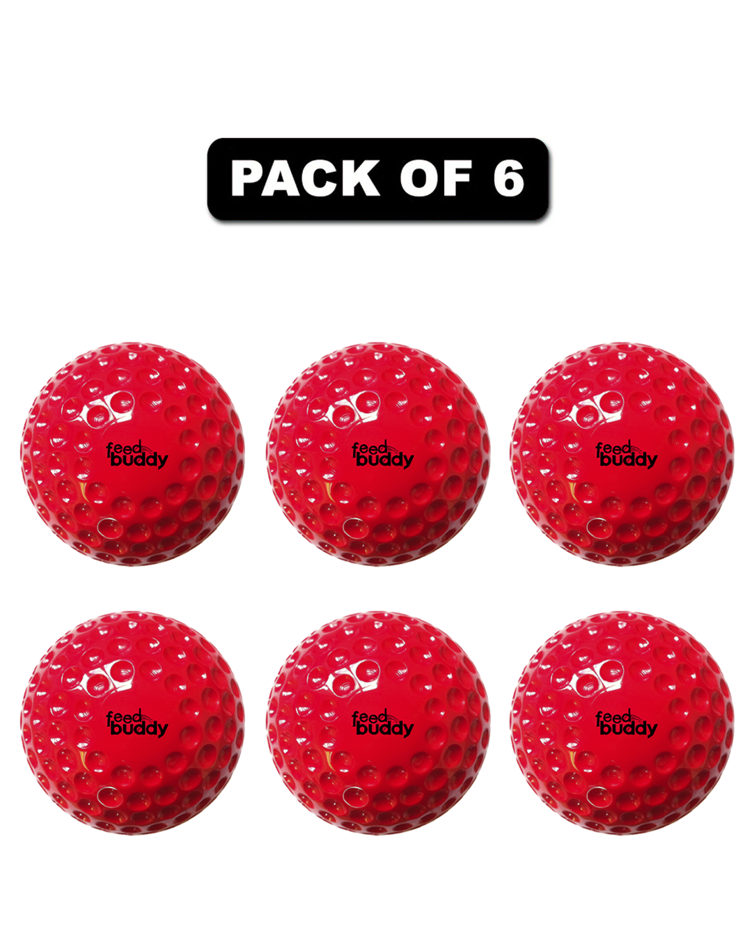 3D Light Bowling Machine Balls (Pack of 6)