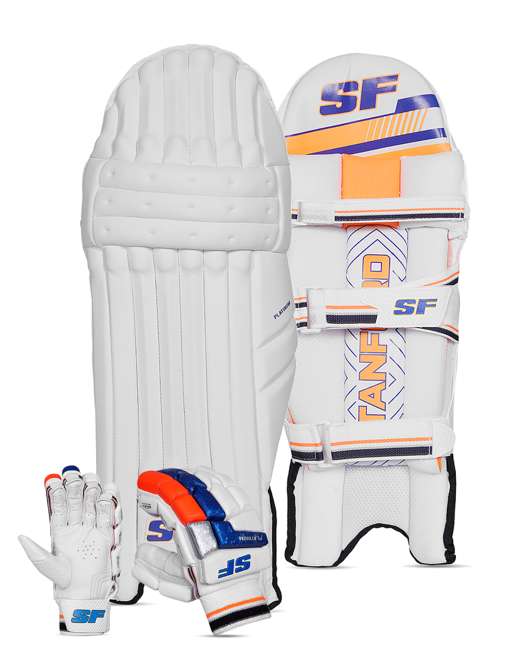 SF Platinum Batting Pads and Gloves Bundle - Adult