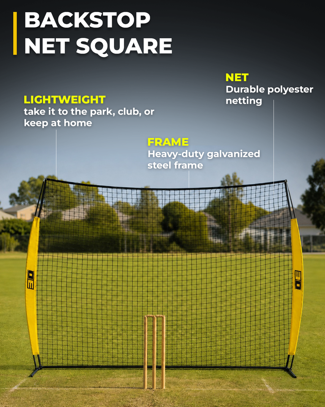 3D Sports  Backstop Net Square