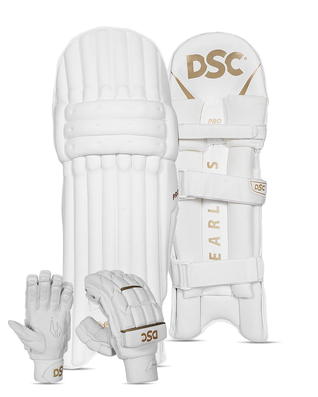 DSC Pro Batting Pads and Gloves Bundle - Adult