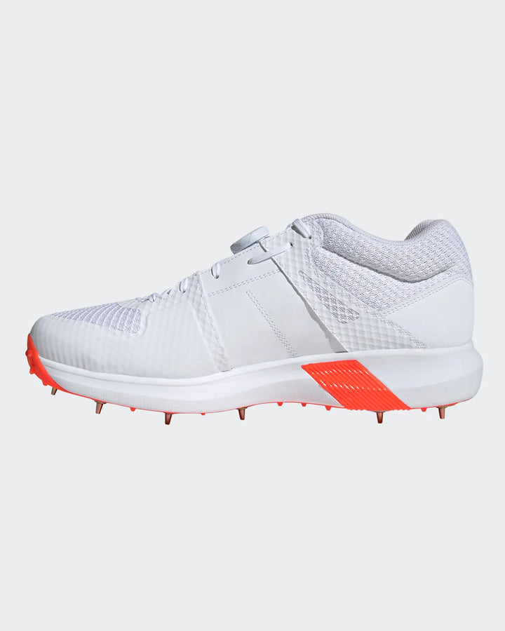Adidas Adipower Vector Mid Cricket Shoes - Steel Spikes - Blue/Orange