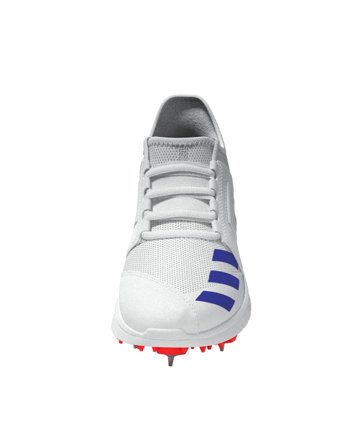 Adidas Howzat Junior Cricket Shoes - Steel Spikes - Blue/Orange