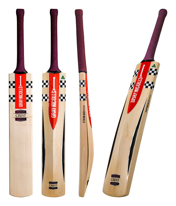 Gray Nicolls Crest Light English Willow Cricket Bat - SH - all angles