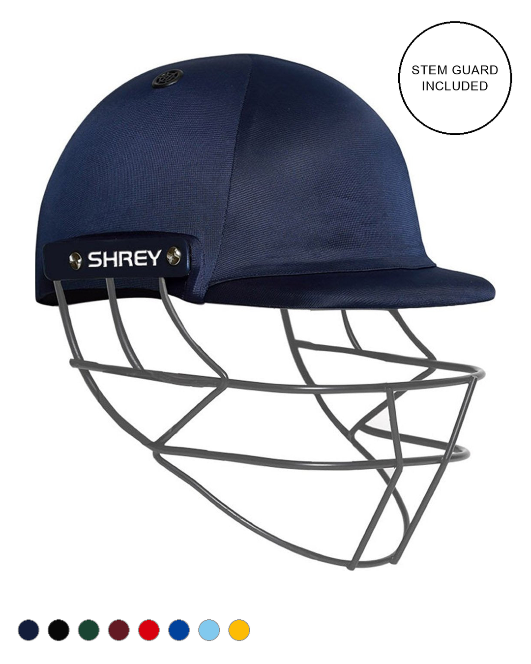 Shrey Performance 2.0 Cricket Batting Helmet with Neck Guard - Steel - Senior