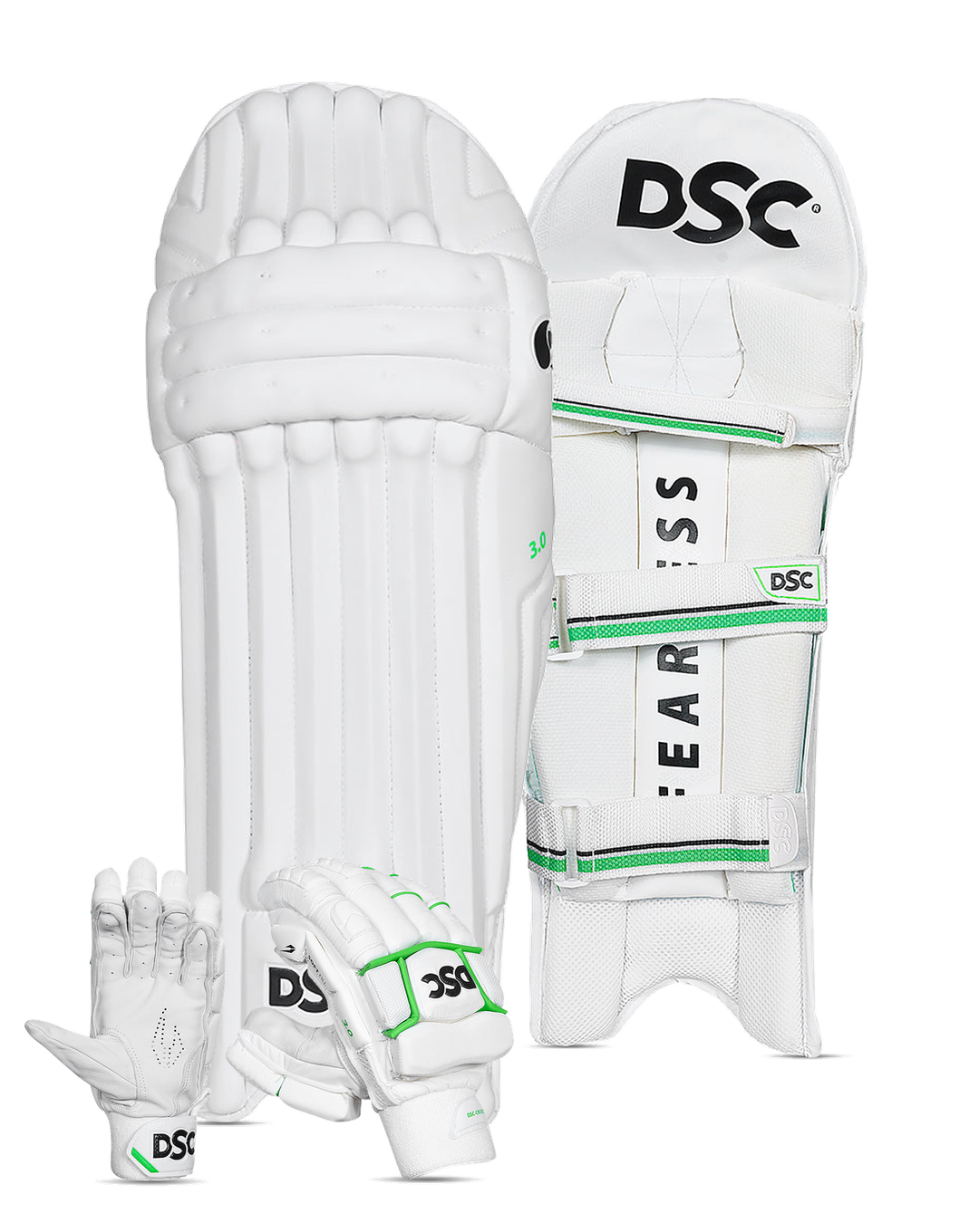 DSC 3.0 Batting Pads and Gloves Bundle - Adult