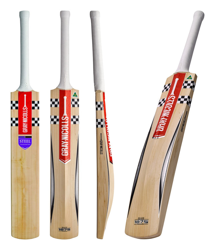 Gray Nicolls Steel English Willow Cricket Bat - SH - all angles