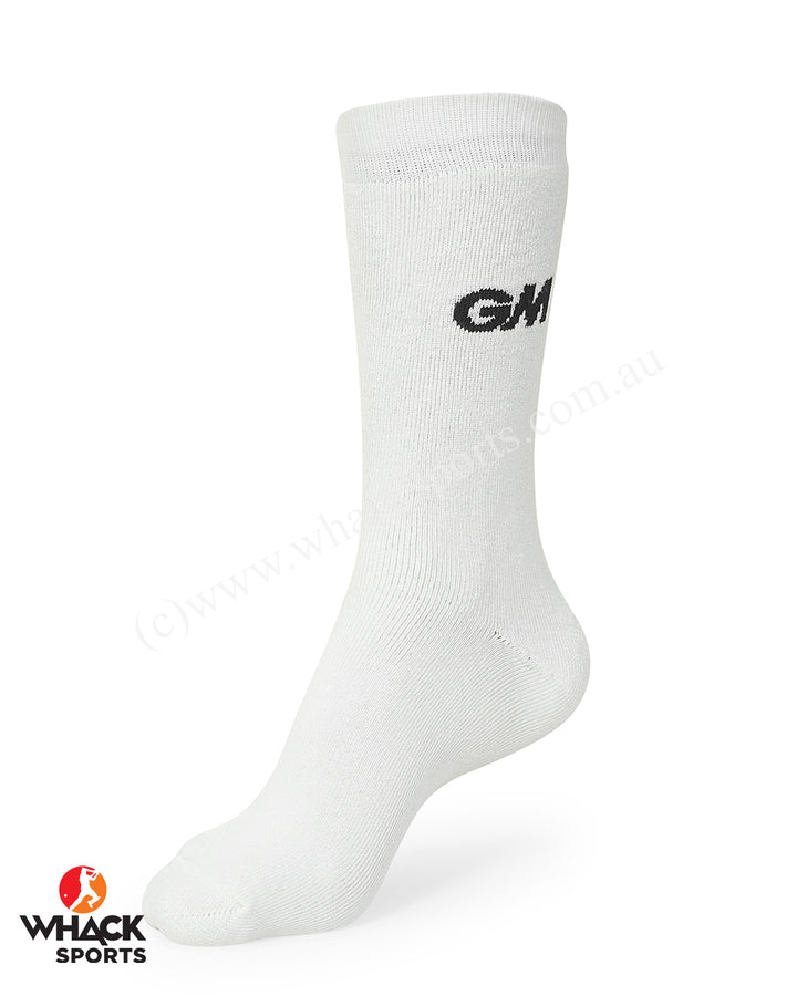 GM Cricket Socks - White or Grey