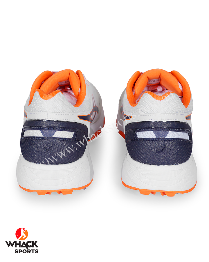 ASICS Gel 350 Not Out Cricket Shoes - Steel Spikes - White/Midnight