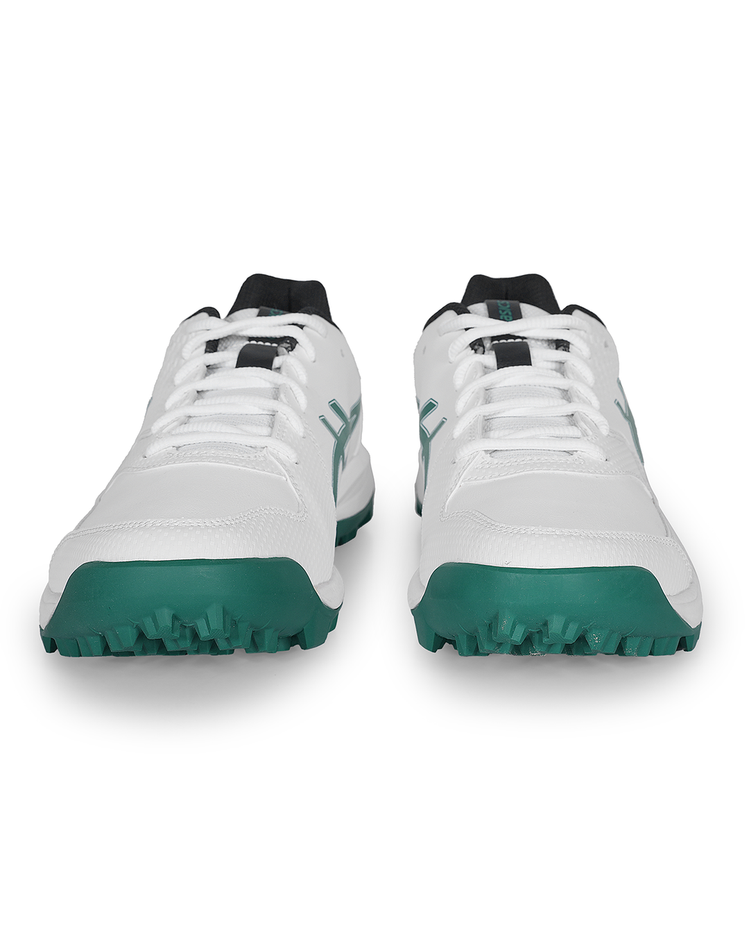 ASICS Gel Lethal Field 2 - Rubber Cricket Shoes - White/Jasper Green