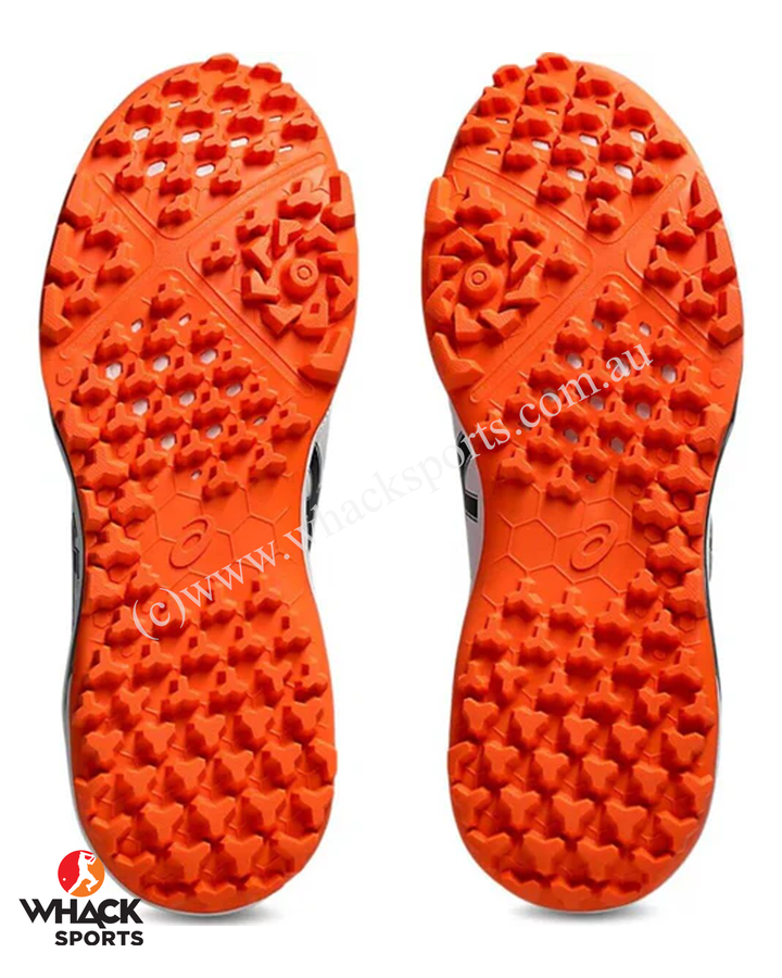 ASICS Gel Lethal Field - Rubber Cricket Shoes - White/Midnight