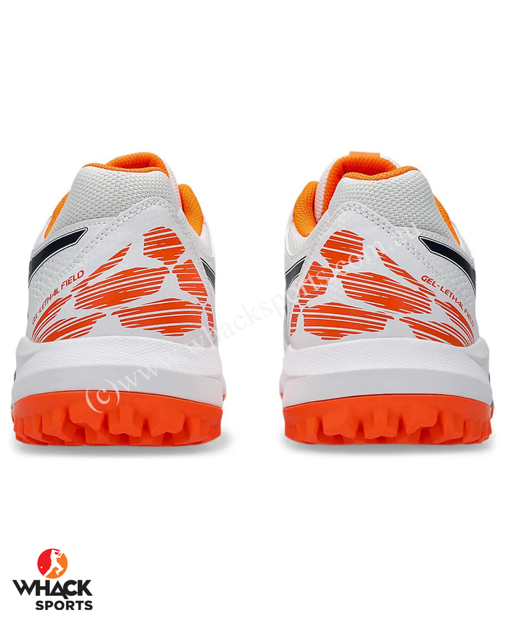 ASICS Gel Lethal Field - Rubber Cricket Shoes - White/Midnight