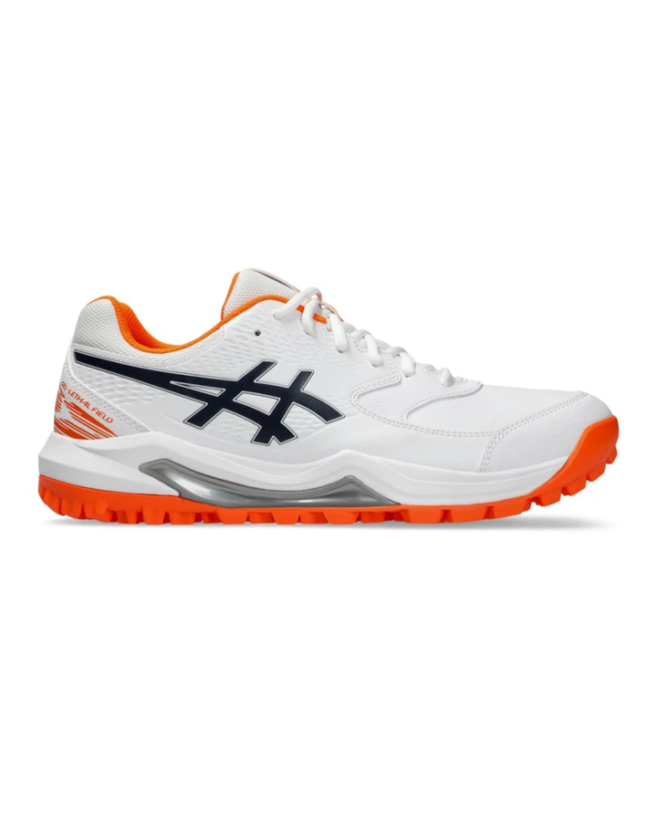 ASICS Gel Lethal Field 2 - Rubber Cricket Shoes - White/Midnight