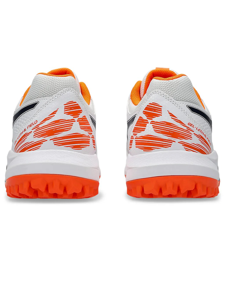 ASICS Gel Lethal Field 2 - Rubber Cricket Shoes - White/Midnight