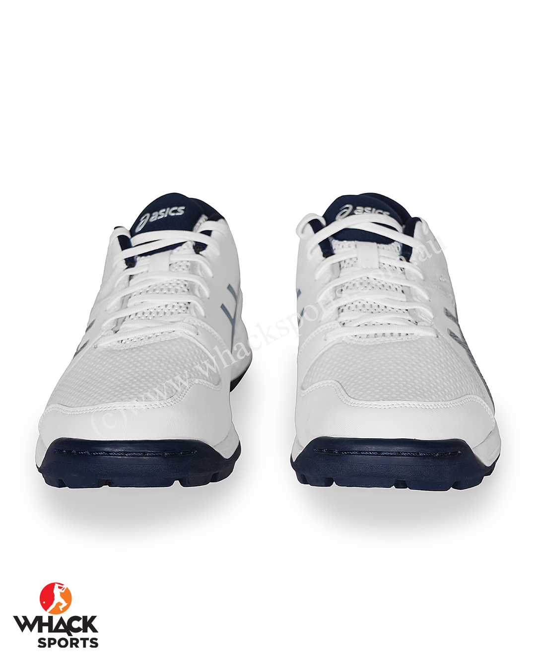 ASICS Gel Peake 2 - Rubber Cricket Shoes - White/Atlantis Blue
