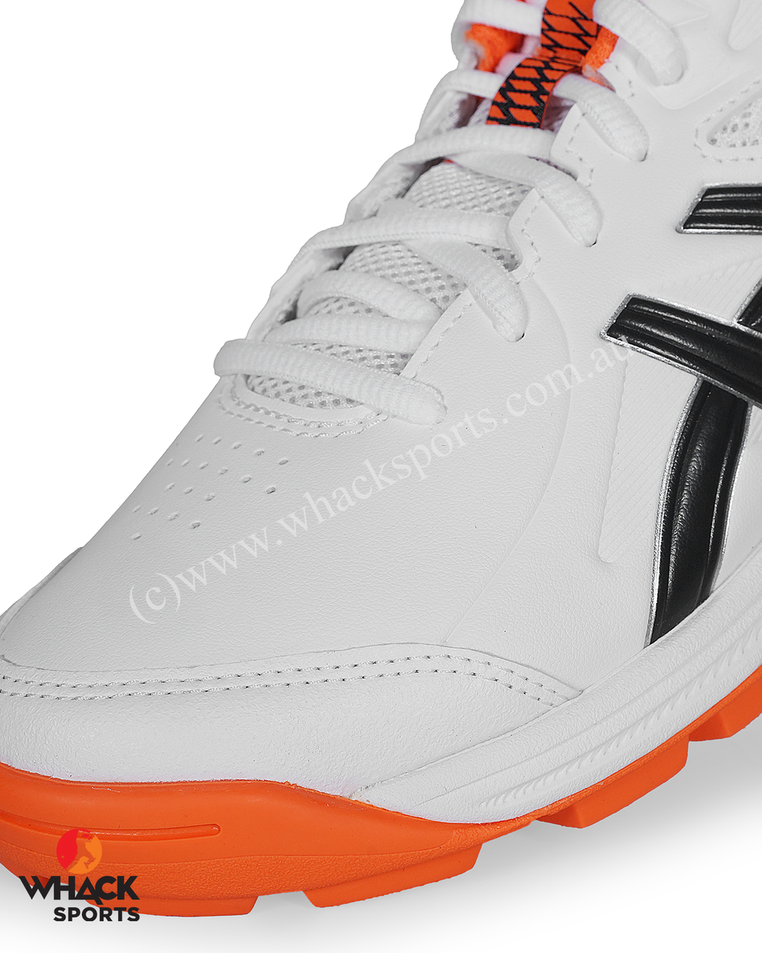 ASICS Gel Peake 3 GS - Rubber Cricket Shoes - Junior - White/Midnight