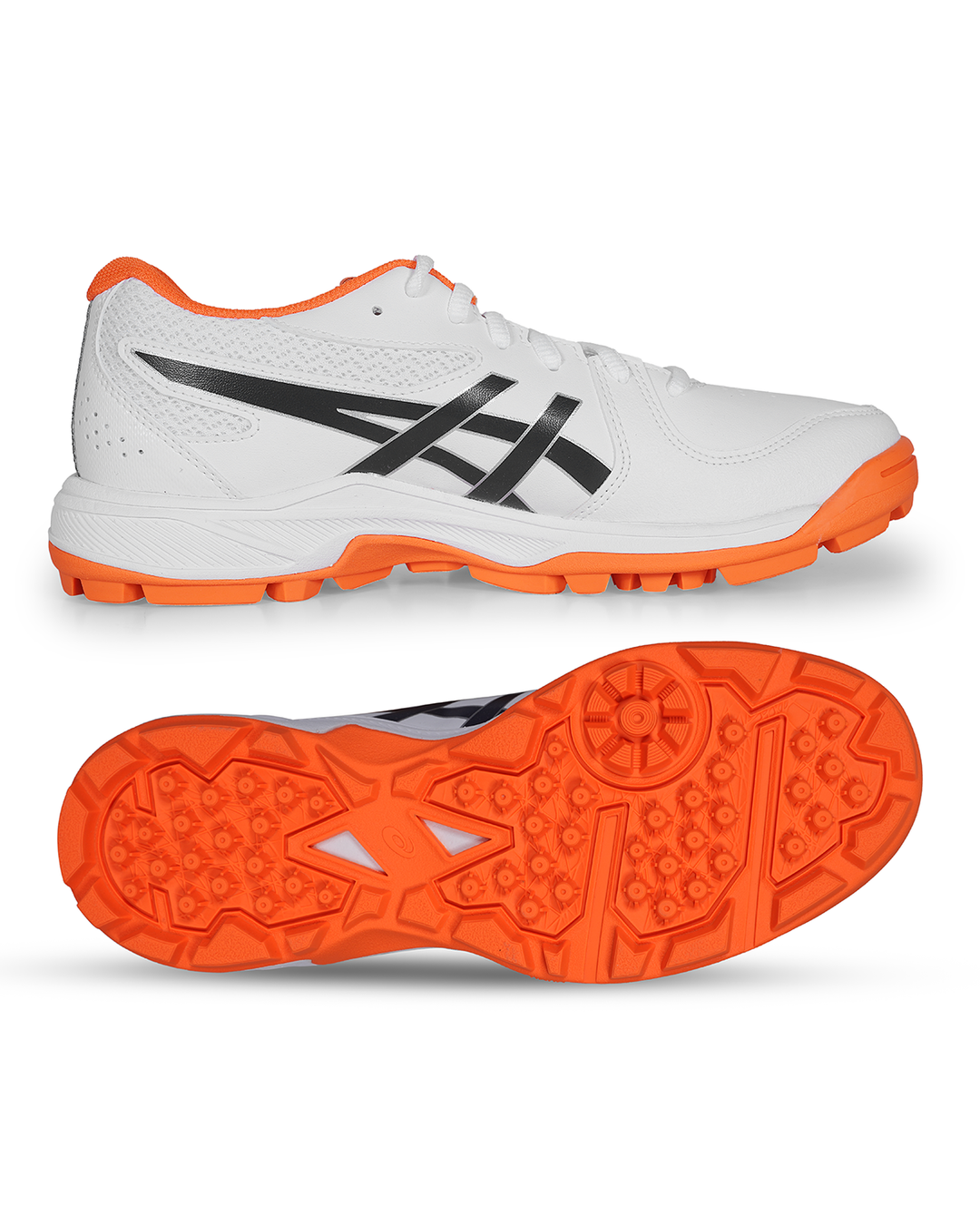 ASICS Gel Peake 3 GS - Rubber Cricket Shoes - Junior - White/Midnight