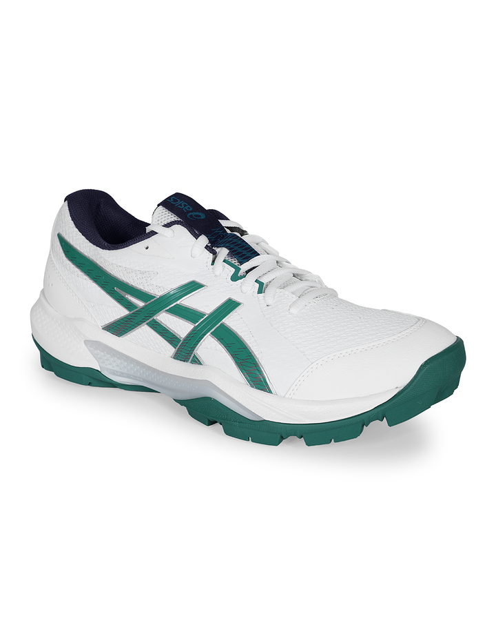 ASICS Gel Peake 3 - Rubber Cricket Shoes - Jasper Green/White