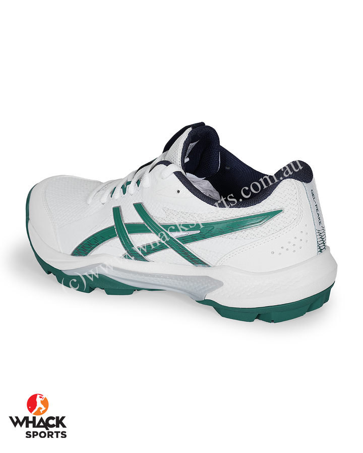 ASICS Gel Peake 3 - Rubber Cricket Shoes - Jasper Green/White