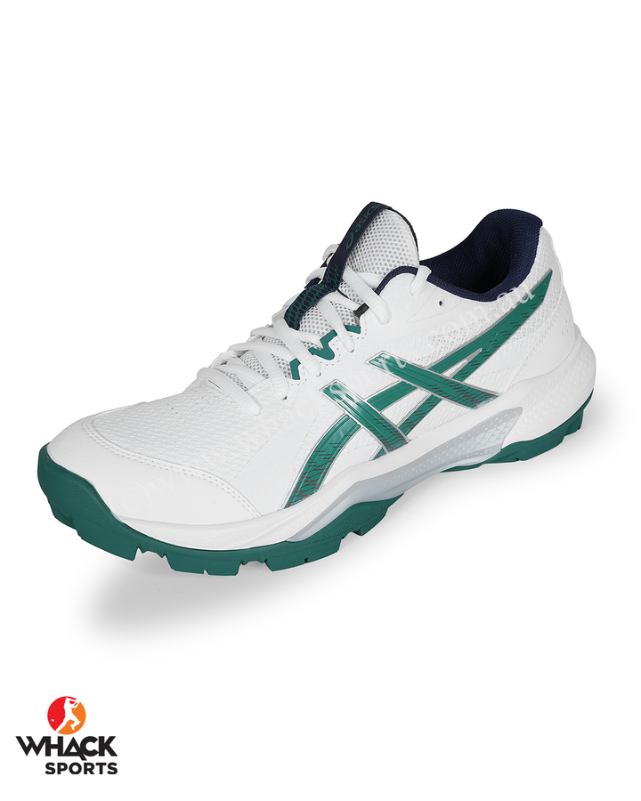 ASICS Gel Peake 3 - Rubber Cricket Shoes - Jasper Green/White