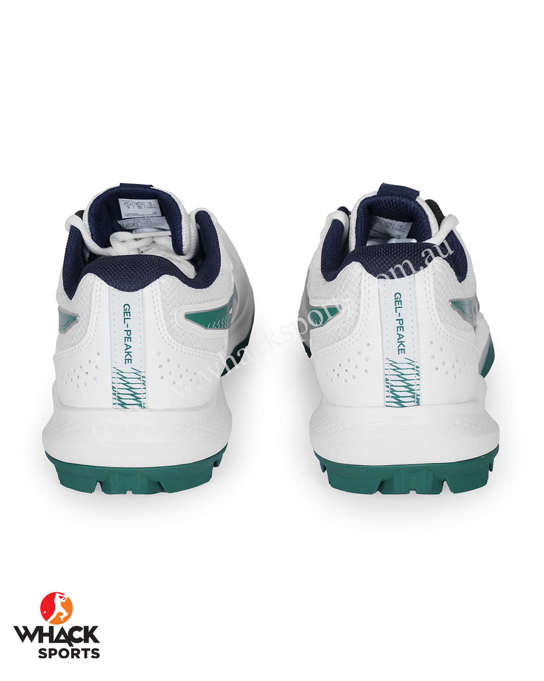 ASICS Gel Peake 3 - Rubber Cricket Shoes - Jasper Green/White