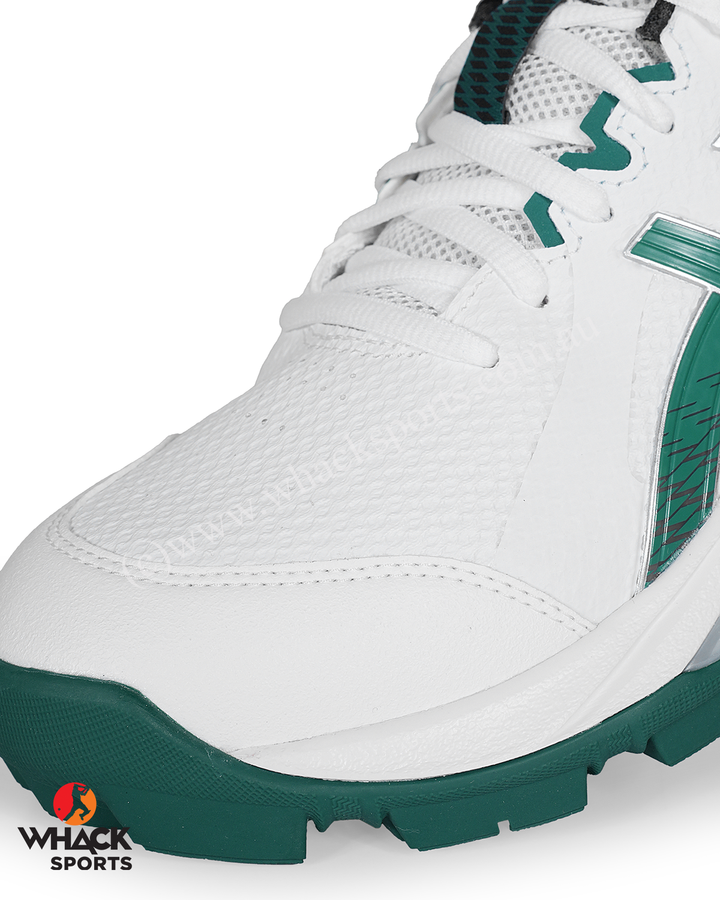 ASICS Gel Peake 3 - Rubber Cricket Shoes - Jasper Green/White
