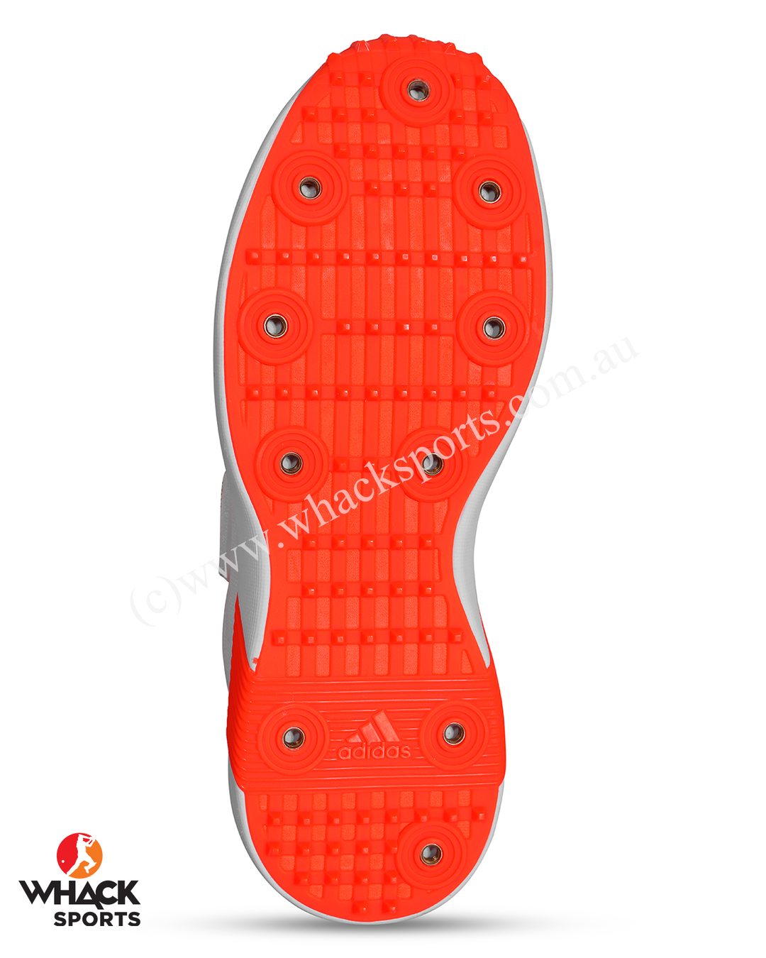 Adidas Adipower Vector Cricket Shoes - Steel Spikes - Blue/Orange