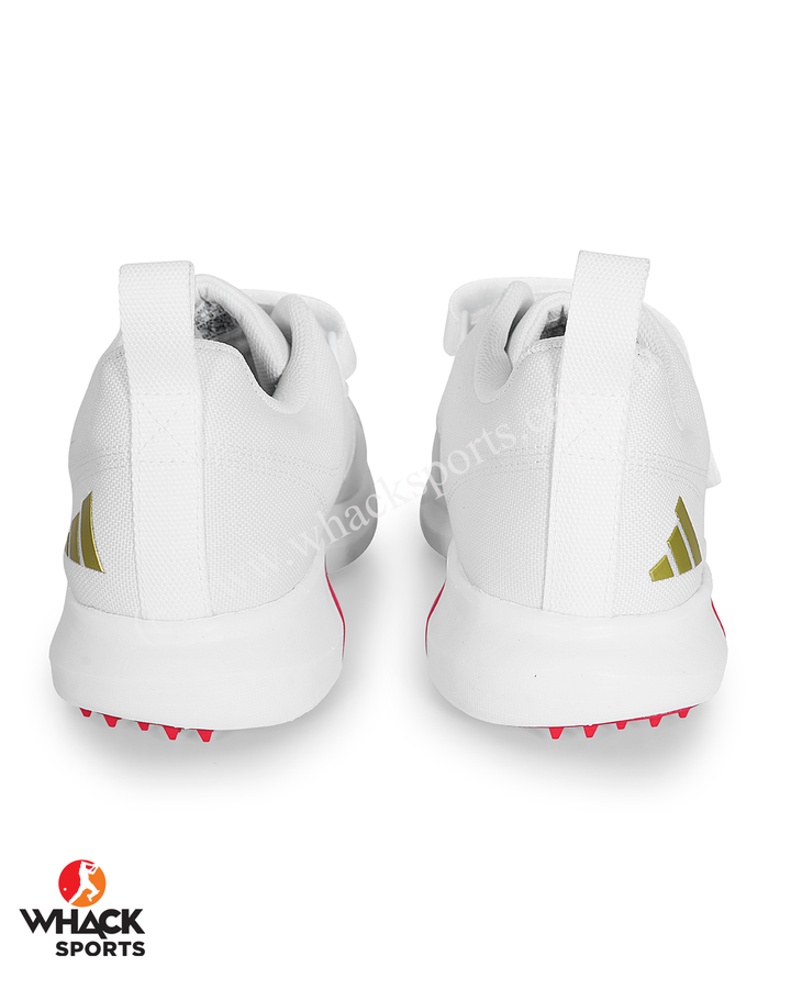 Adidas IH8163 Adipower Vector Cricket Shoes - Steel Spikes - Red/Gold