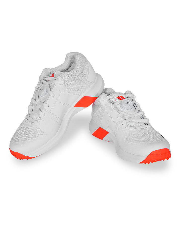 Adidas Adipower Vector Mid Cricket Shoes - Steel Spikes - Blue/Orange