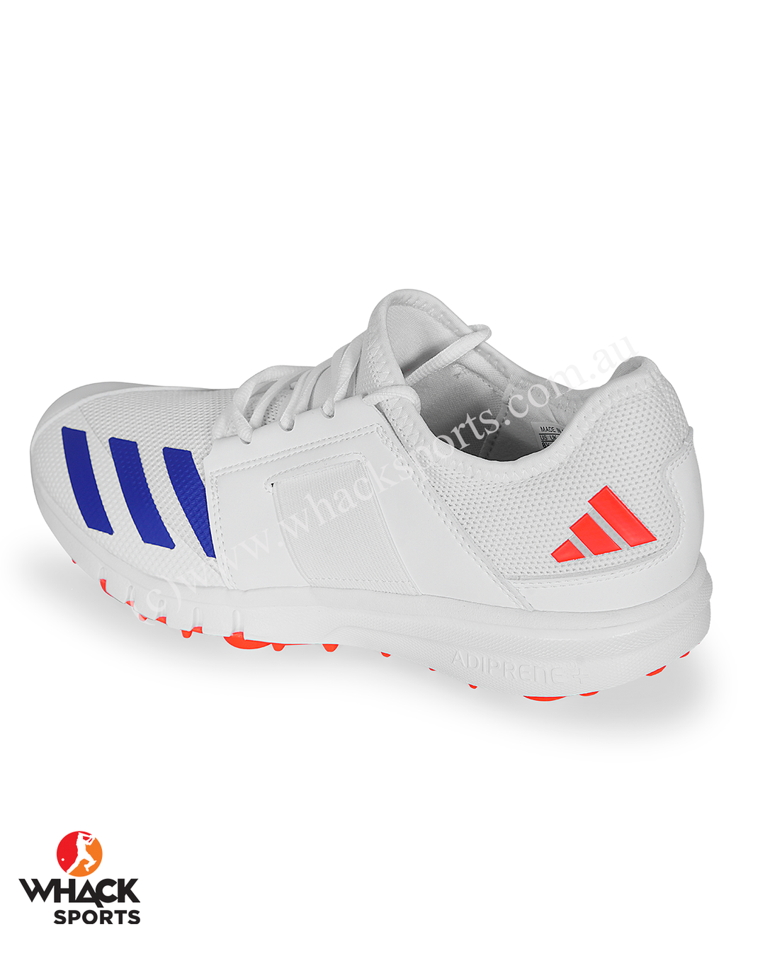 Adidas Howzat Junior Cricket Shoes - Steel Spikes - Blue/Orange