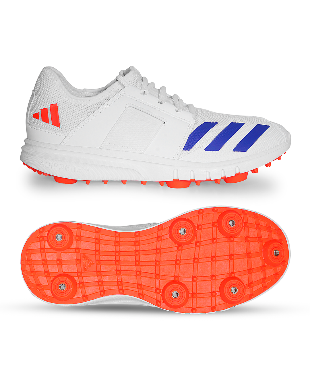 Adidas Howzat Cricket Shoes - Steel Spikes - Blue/Orange