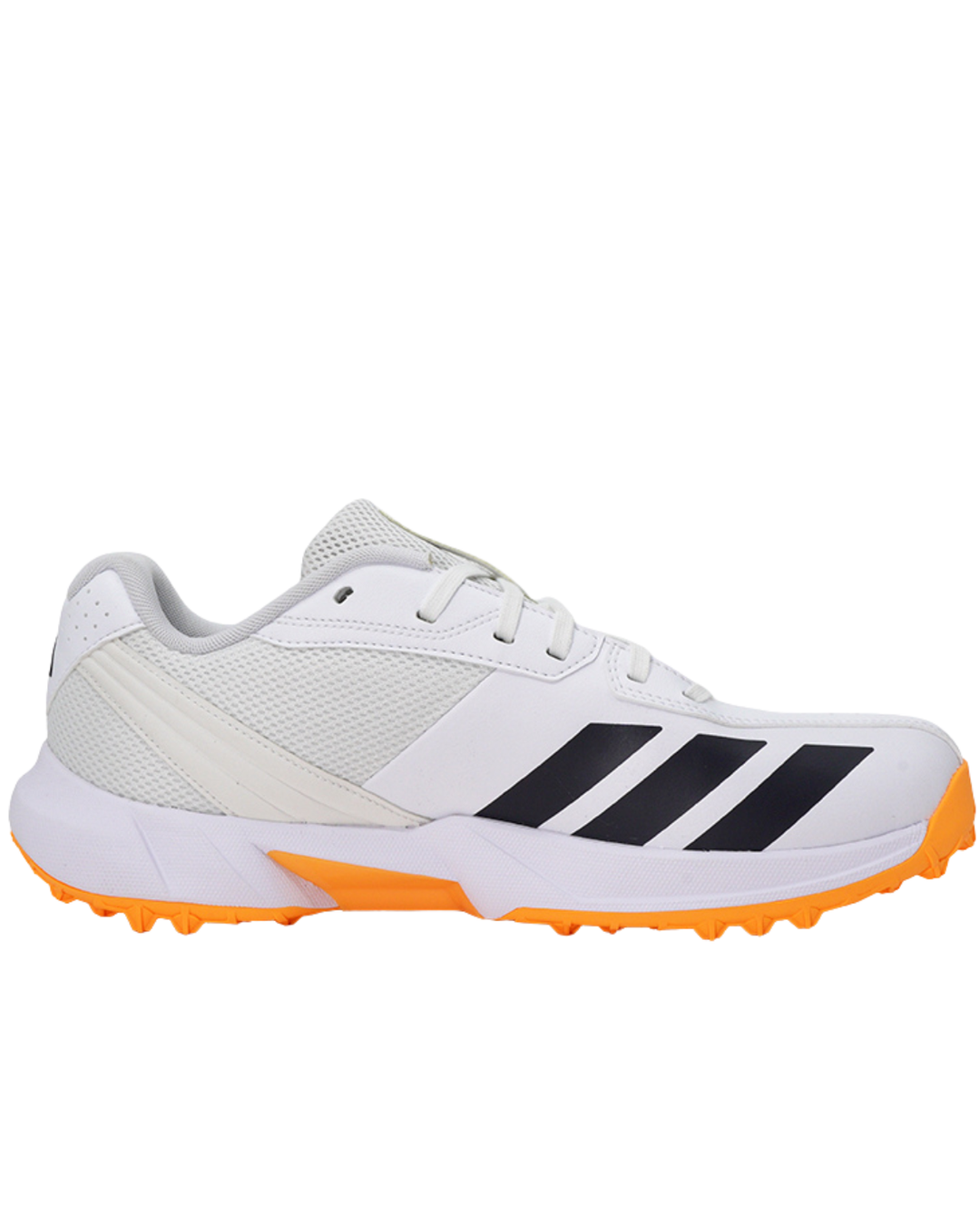 Adidas JQ8542 22 YDS - Rubber Cricket Shoes - White/Aurora Onix/Lucid Tangerine
