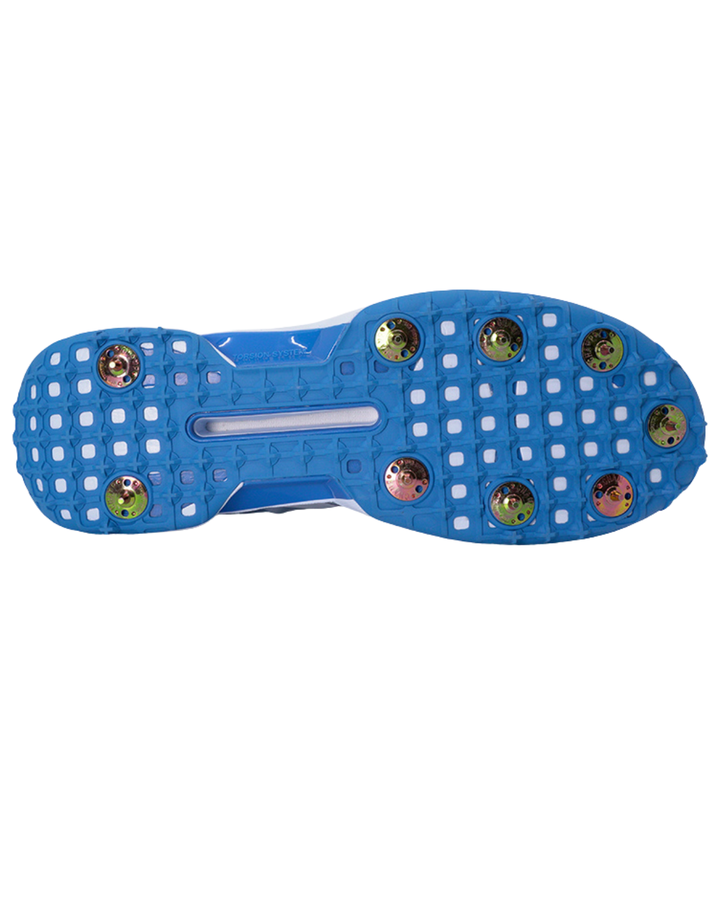 Adidas JS4408 22 YDS Incurza Cricket Shoes - Steel Spikes - Crystal Sky/Pure Ruby/Bright Royal