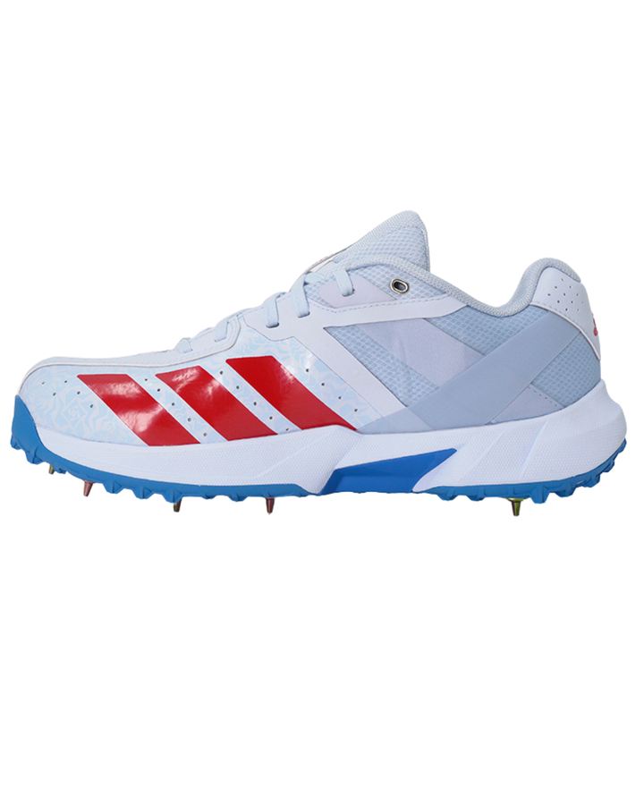 Adidas JS4408 22 YDS Incurza Cricket Shoes - Steel Spikes - Crystal Sky/Pure Ruby/Bright Royal