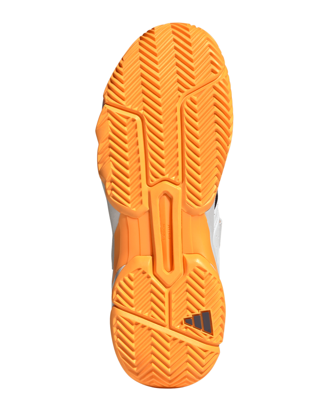Adidas IH9754 22YDS Nets Cricket Shoes - Rubber Spikes - White/Aurora Onix/Lucid Tangerine