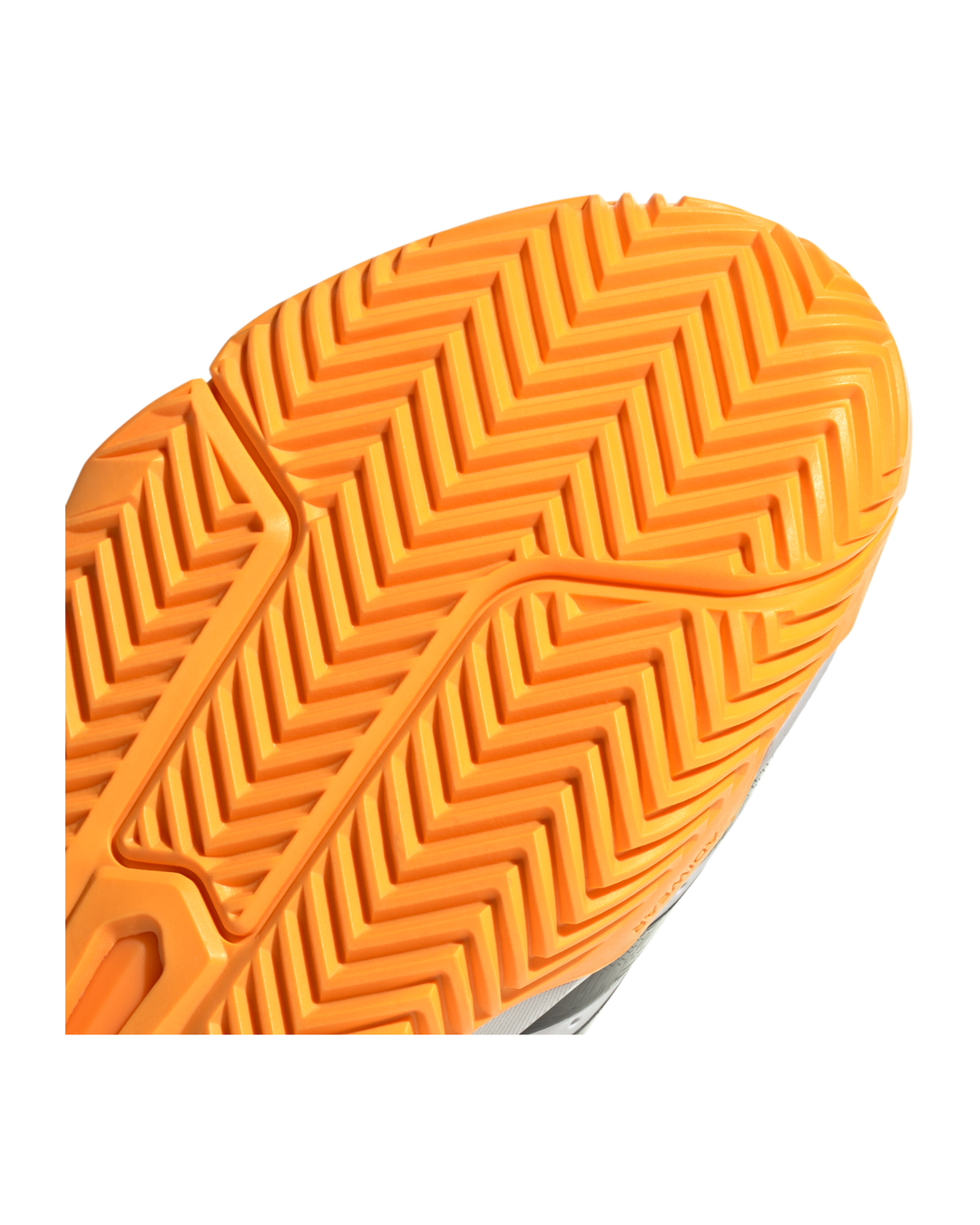 Adidas IH9754 22YDS Nets Cricket Shoes - Rubber Spikes - White/Aurora Onix/Lucid Tangerine
