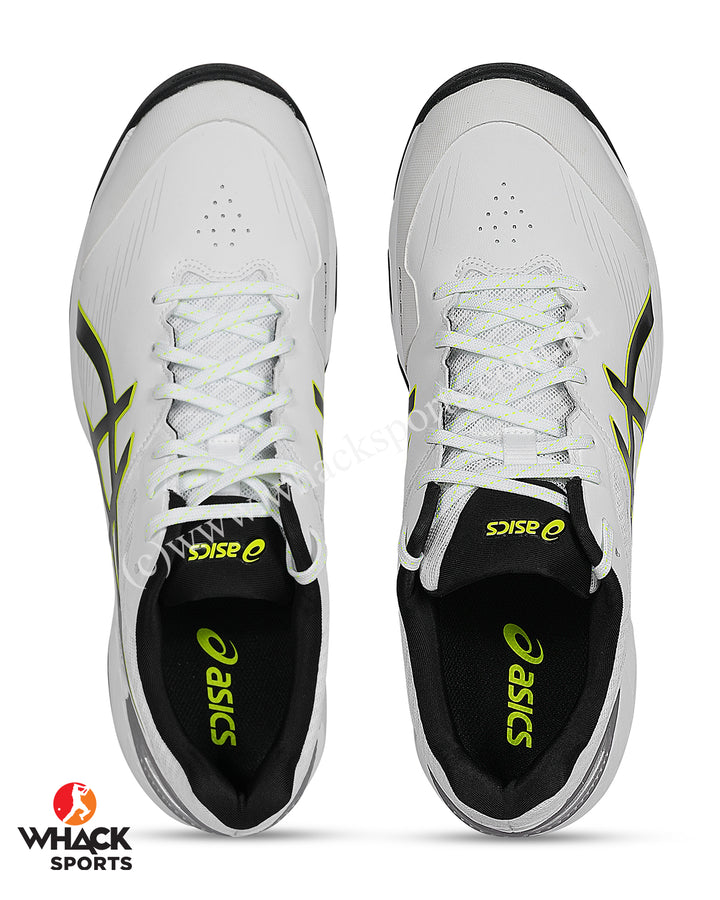 ASICS Gel 350 Not Out Cricket Shoes - Steel Spikes - White/Black