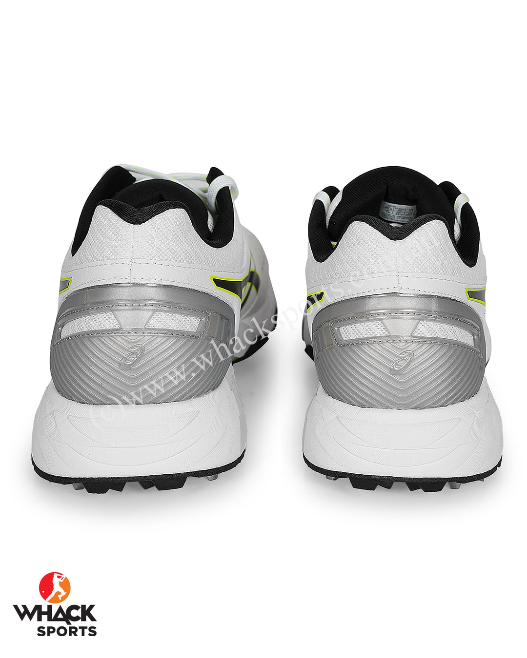 ASICS Gel 350 Not Out Cricket Shoes - Steel Spikes - White/Black