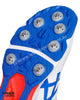 ASICS Gel 350 Not Out Cricket Shoes - Steel Spikes - White/Tuna Blue