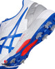 ASICS Gel 350 Not Out Cricket Shoes - Steel Spikes - White/Tuna Blue