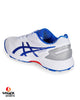 ASICS Gel 350 Not Out Cricket Shoes - Steel Spikes - White/Tuna Blue