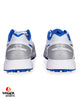 ASICS Gel 350 Not Out Cricket Shoes - Steel Spikes - White/Tuna Blue