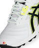 ASICS Gel Gully 7 Cricket Shoes - Steel Spikes - White/Safety Yellow