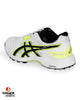 ASICS Gel Gully 7 Cricket Shoes - Steel Spikes - White/Safety Yellow