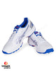 ASICS Strike Rate Cricket Shoes - Steel Spikes - White/Pure Silver