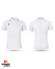 Asics Cricket Short Sleeve Shirt - White - Senior
