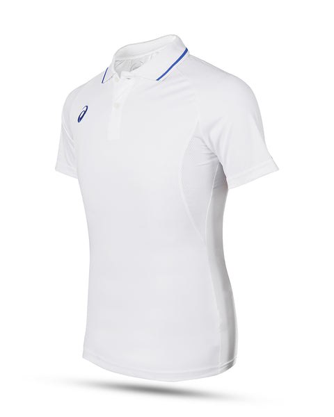 Asics Cricket Short Sleeve Shirt White Senior – WHACK Sports