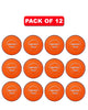 WHACK 2 Piece County Leather Cricket Ball Bundle - 142gm - Orange - Pack of 6x or 12x