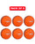 WHACK 2 Piece County Leather Cricket Ball Bundle - 142gm - Orange - Pack of 6x or 12x